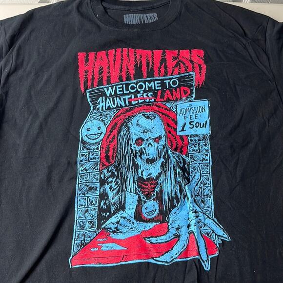 Hauntless Hauntland Graphic Tee Black Large - Picture 1 of 7
